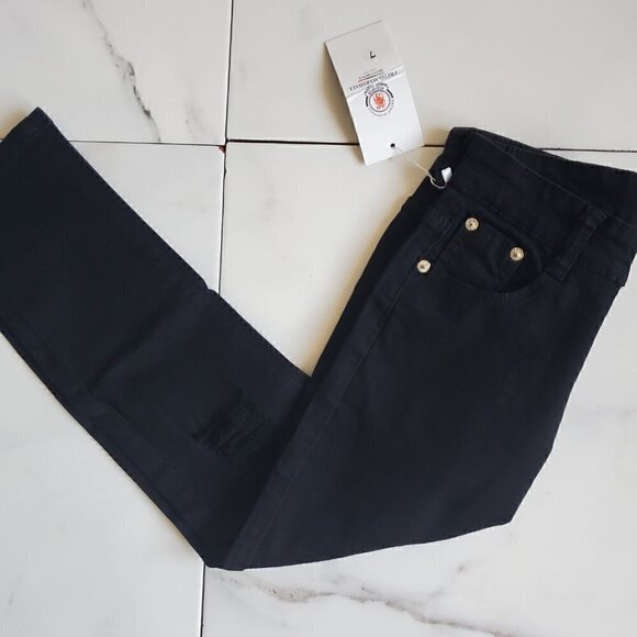 Fredd Marshall Kids's Distresed Black Jeans - Picture 6 of 13